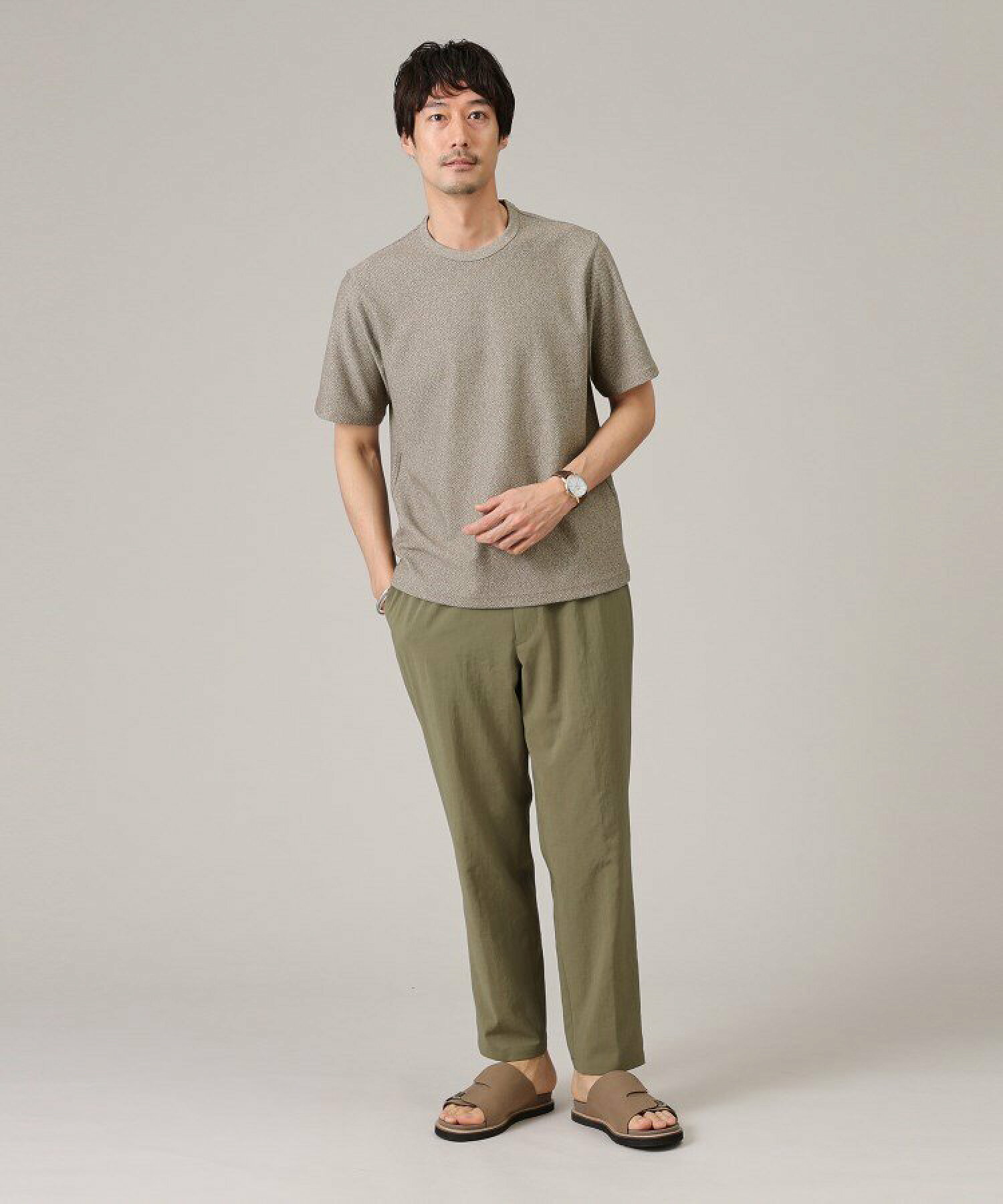 【尾州織/Made in JAPAN】メランジ Tシャツ